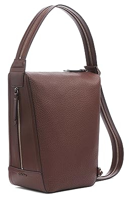 Calvin Klein Damen Moss Convertible Sling Rucksack & Hobo Umhängetasche, Java