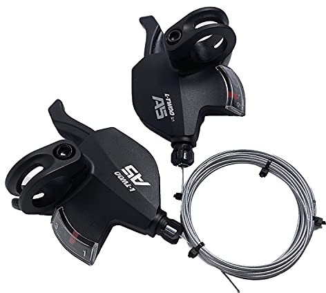 Chooee Bike Gear Shifter 9/10 Speed,Mountain Bike Gear Shifter 3 x 9/10 Left and Right Shift Lever for Shimano/sram …