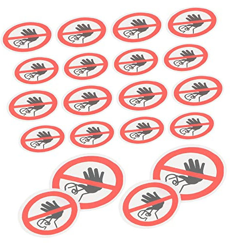 CIYODO 20stücke Warnschildaufkleber Einfahrt Verboten Selbstklebende Warnschilder Aufkleber Für Fabriken Baustellen Und Andere Orte