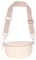 Umhängetasche Crossbody Bag Gürteltasche in Gr. M aus 100% Leder mit breitem Gurt - Helen (creme 2)