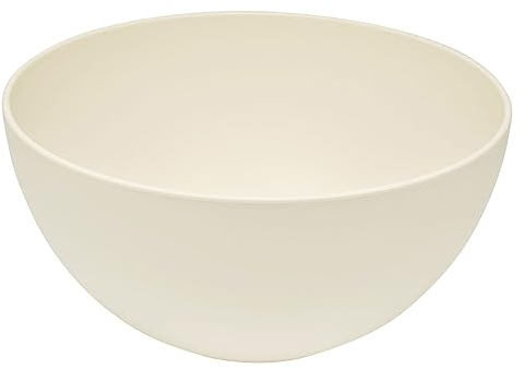 Magu Natur-Design Saladier en polymère à base de matériaux naturels Beige Ø 20 cm