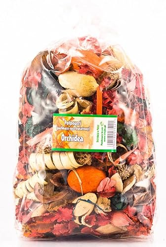 Potpourri aux Fleurs séchées parfumées à l'Orchidée | Grand Paquet 1100 ML ≈ 150-190 g | Décoration Florale pour la Maison | Fleurs séchées pour Vase, Salon, Chambre, Salle de Bain | Subtil arôme