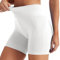 Friptspyg Kurze Sporthose Damen Sport Shorts High Waist Gym Shorts Stretch Yoga Pants Nahtlos Workout Sportshorts, Weiß L