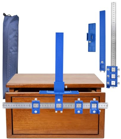 Verstellbares Schrankstanzwerkzeug, Edelstahl-Bohrer, Schrank-Hardware-Bohrschablone, Zubehör