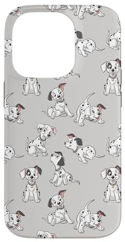 iPhone 14 Pro Disney Classic 101 Dalmatians Puppies Soft Grey Case