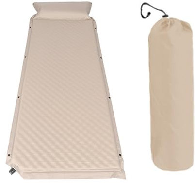 Jemora Automatische aufblasbare Luftmatratze, verdickte Bodenmatte, tragbares Campingzelt, Luftbett, selbstaufblasend, mit Kissen-Aufbewahrungstasche für Zuhause, Büro, Outdoor, Camping, Strand