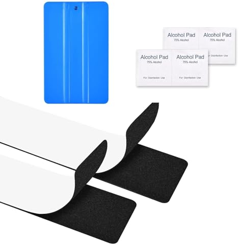2 Stück Klett Kennzeichenhalter Set, Auto Nummernschildhalterung, Rahmenlose Auto Kennzeichenhalter, Auto Kennzeichen Set, Auto Kfz Kennzeichen Selbstklebend für Standardkennzeichen
