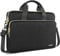 DOMISO 15,6 Zoll Laptoptasche Notebook Tasche Laptop Hülle mit Schultergurten Wasserdicht Prägewerbe mit Goldenem Reißverschluss für HP, Dell, Asus Notebook,Schwarz