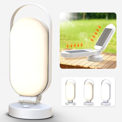 Bravzurg Luz Camping Recargable, 5000mAh Lampara Solar Camping, Accesorios Camping, Plegables Portatil Impermeables, Linterna LED Inalambrica para Emergencia, Interior, Exterior, Campismo, Tienda