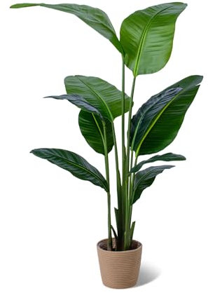 FRANKYSTAR Traveller Banana - Pianta artificiale in vaso H160 cm