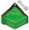 Verde Telo Ombreggiante Rettangolare 2x5m, HDPE Resistente Agli Agenti Atmosferici e Traspirante - Tenda a Vela per Esterno - Rete Antigrandine per Tende, Balconi, Terrazze