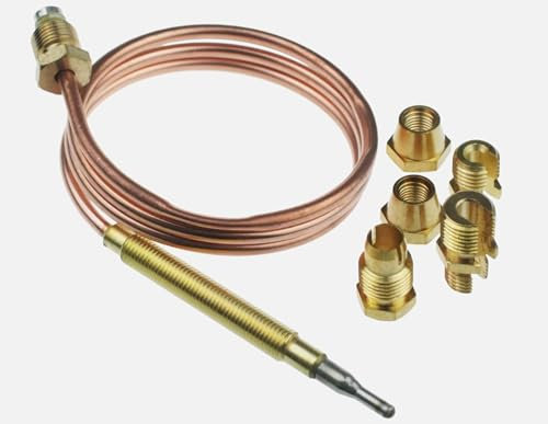 Termocoppia universale 60 cm per apparecchio da cucina con kit punte adattabili. Regolazione con dadi