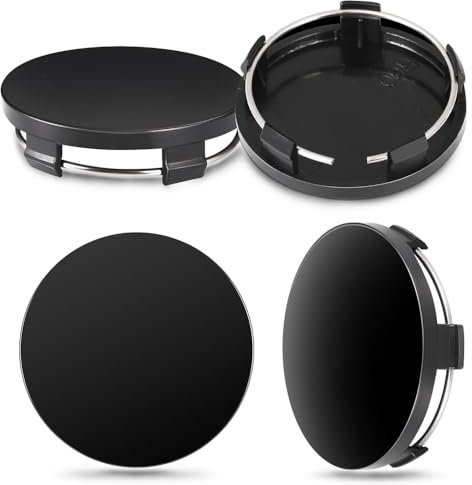 Nabendeckel für Audi A4 Avant B9 8W I 2015-2024,Radnabenabdeckung Set ABS Kunststoff Aluminium Nabenkappen für Felgen Radnaben Felgendeckel Felgenkappen,B-60mm