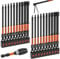LOZAGU 21-Piece Impact Long Hex Head Allen Wrench Drill Bit Set, 1/4 Hex-Shank S2 Steel Long Hex Bit Set SAE & Metric, 4 Long
