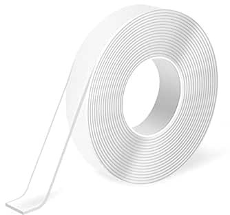 Heavy duty Double Sided Tape(10M x 2cm) Length 10M x Wide 2cm,Super strong Nano Double Sided tape for carpet,well mounting,craft,easy to use Double sided Adhesive Sticky Tapes