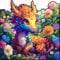 Wooden Jigsaw Puzzles, Unique Shaped Wood Puzzles for Adults with Wood Box, Dragon M