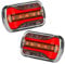 Fristom 2 x LED-Rücklichter mit 3 Funktionen, Bremsstellung, Blinker, Mini-Design, 12 V, 24 V zugelassen