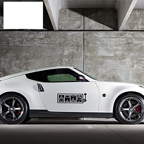 58 cm x 20,9 cm Mittelfinger Jackpot Aufkleber Fun Race Lowrider Aufkleber JDM Stance Drift