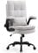 Asukale Bürostuhl Ergonomisch [TESTSIEGER] Schreibtischstuhl | Atmungsaktiver Stoff & Hohe Rückenlehne | Höhenverstellbar & Wippfunktion | Chefsessel 150 Kg | Drehstuhl Mit Rollen | PC Stuhl Grau