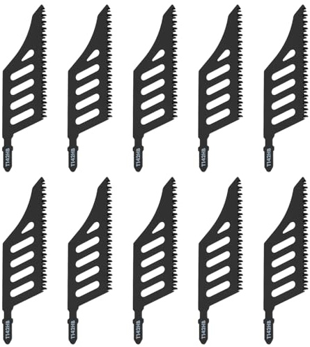 10 lame per seghetto alternativo, seghetto alternativo con taglio a filo, per legno, sughero, compensato, pannello di fibra