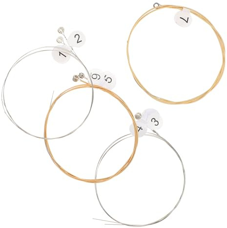 Cuerdas de Lira de Acero 7 Piezas para Repuesto y Cambio Fácil | Set Reemplazable, Diseño Sencillo de Usar, Resistente, para Instrumentos Musicales de Lira, Accesorios