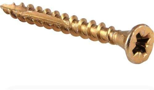 Reisser - 4.0 X 25 R2 Cutter Wood Screw CSK Yellow Pozi Full Thread (200)