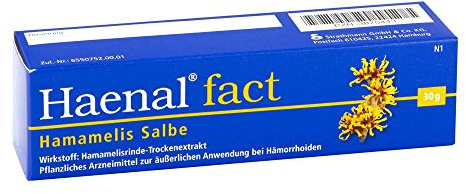 Haenal, Salbe, für Hämorrhoidenbeschwerden, Hamamelis, 30 g | Hämorrhoidenbeschwerden, Hamamelis, Salbe, Packungsgröße: 30 g