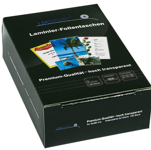 LMG Laminierfolien 125 micron 5,9 x 8,3 cm 1 Pack = 100 St.