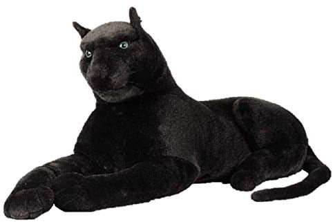 Unbekannt Schwarzer Panther XXL Plüschtier 110 cm Kuscheltier Softtier Raubkatze Stofftier