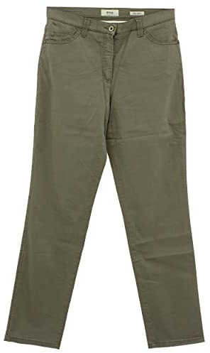 BRAX Damen Style Carola City Sport Premium Straight Five-Pocket Hose, Taupe BEIGE, 38W / 32L