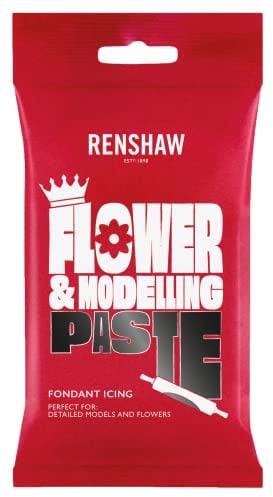 Renshaw Flower & Modelling Paste Dahlia Black 250g - Modellierpaste, Perfekt für Blumen, Blüten, Figuren und Vielem Mehr, Essbare Zuckerpaste - Schwarz - 250 g