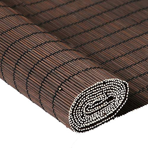 FUFU Bambus-Rollo Premium Jalousien Innen/Außen (Fenster Innen) Rollladen Jalousien, Patio Pavillon Pergola Carport Sonnenschutz, Mehrere Größen für Fenster und Türen (Size : 100×200cm)