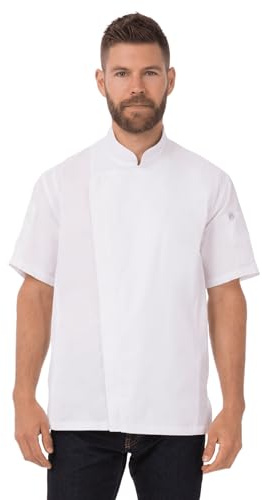 Chef Works Herren bcsz009whtm Kochjacken, Weiß, M EU