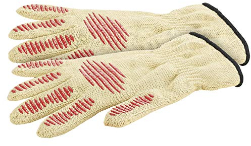 Rosenstein & Söhne Arbeitshandschuhe: 2er-Set Sicherheits-Handschuh, Hitze- & Schnittschutz, Antirutsch-Pads (Küchenhandschuh, Hitzehandschuhe, Topflappen)