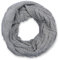 styleBREAKER Unisex Strick Loopschal mit Gitter- und Rippenmuster, Uni Feinstrick Schlauchschal, Winter Strickschal 01018155, Farbe:Hellgrau
