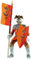Bullyland 80782 - Spielfigur Kampfbereiter Turnier Ritter in roter Rüstung, ca. 12,5 cm, detailgetreu, PVC-frei, ideal als kleines Geschenk für Kinder ab 3 Jahren
