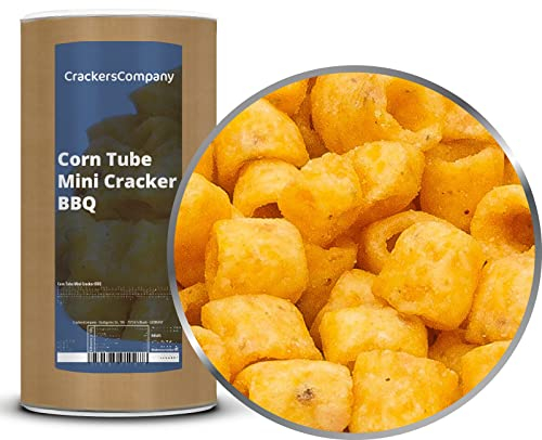 1 x 350g Snack mit leckerem BBQ Raucharoma aus Mais Snack Mischung vegetarisch