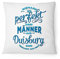 Fashionalarm Kissen Niemand ist perfekt - Männer aus Duisburg - 40x40 cm mit Füllung | Geburtstag Geschenk Idee Duisburger | Spruch Heimat Stadt, Farbe:weiß