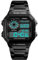 SKMEI DG1335 Smart-Herren-Digitaluhr mit großem Display, Edelstahlarmband, Datum, Alarm, Stoppuhr, Schwarz, Silber, Gold oder Rotgold, Schwarz , Klassisch