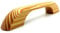 2 x Solid Pine Handles 96mm Wooden Cupboard Door Wood Cabinet Pull D Handle