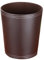 AMITAS Corbeille à Papier en Cuir, Poubelle de Bureau Corbeille à Papier Design Moderne, Poubelle sans Couvercle, 10L Poubelle