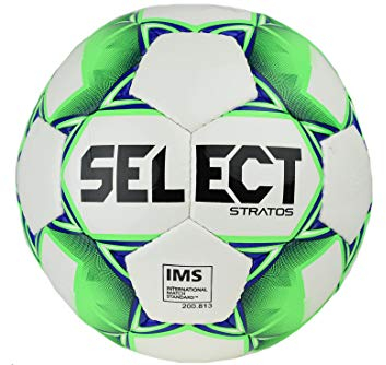 Select Stratos IMS Ball STRATOS WHT-GRE, Unisex, White/Green, 5