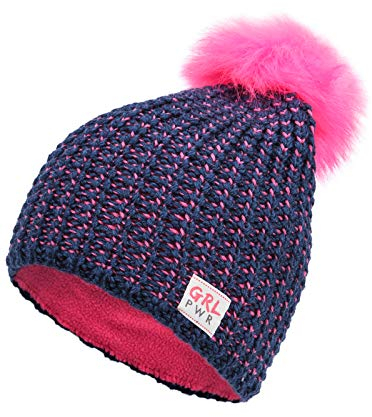 Marhatter Mädchen Strickmütze - Blau/Červená - Größe 54