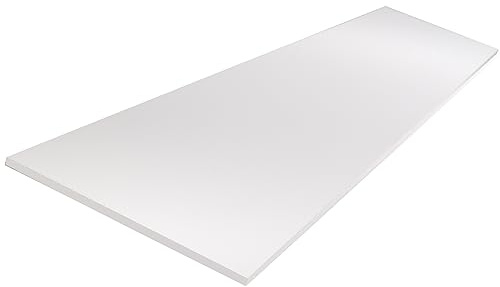 FORESTEA Tablette mélaminé Blanc 800 x 300 x 18 mm - PEFC 75%
