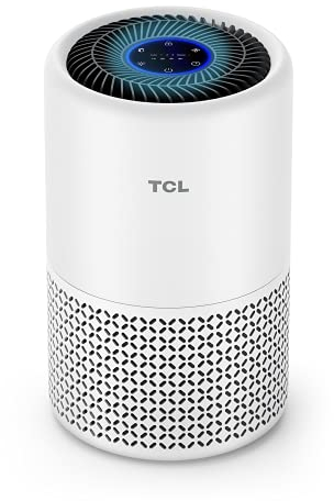 TCL Luftreiniger Air Purifier H13 HEPA für Allergiker CADR 230m³/h, bis zu 40m² Luftqualitätssensor für Wohnung Schlafzimmer 26dB leiser Schlafmodus und Timer gegen Tiergerüche Rauch Pollen Staub A1C