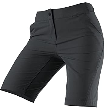 Zimtstern Damen StarFlowz SL MTB Hose kurz, Pirate Black-Pirate Black