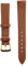 Uhrenarmband, Unisex Universal Pin Buckle Uhrenarmband 12 Mm Bis 22 Mm Optionales Breites PU-Leder Ersatz-Uhrenarmband Zubehör Braun für Männer Damen(16mm)