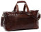 SID & VAIN große XL Reisetasche echt Leder - Sporttasche groß Bristol Side XL - Weekender Handgepäck mit Schultergurt - Ledertasche Herren und Damen braun handgefertigt