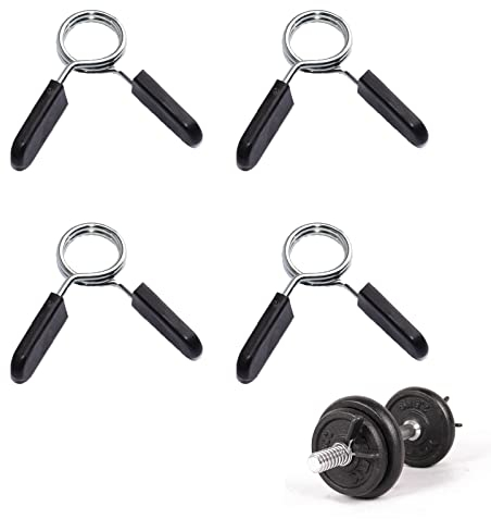 Hantelstange Federverschluss, Federclip Hantel, Feder Feststeller, Sports Feder-Feststeller, Federverschlüsse, Hantelverschlüsse, Hantel Klemme, 4 Stück, 30mm Durchmesser