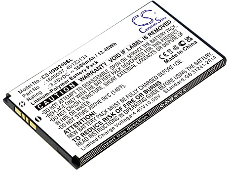 TCTK Akku 3500mAh Kompatibel mit [Inseego] 5G Mifi M2000, 5G Mifi M2100, M2000, M2100, M3000, M3000B, M3100, M3200, MiFi X Pro Ersetzt 1600007, 40123133, 40123134